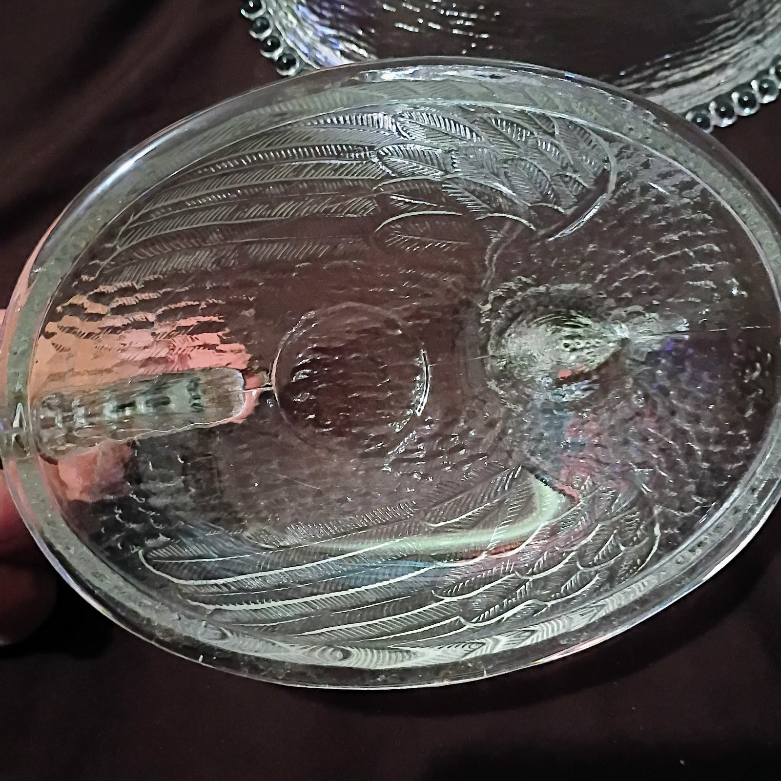 Vintage Indiana Glass Hen On A Nest Candy Dish Clear in Excellent Condition