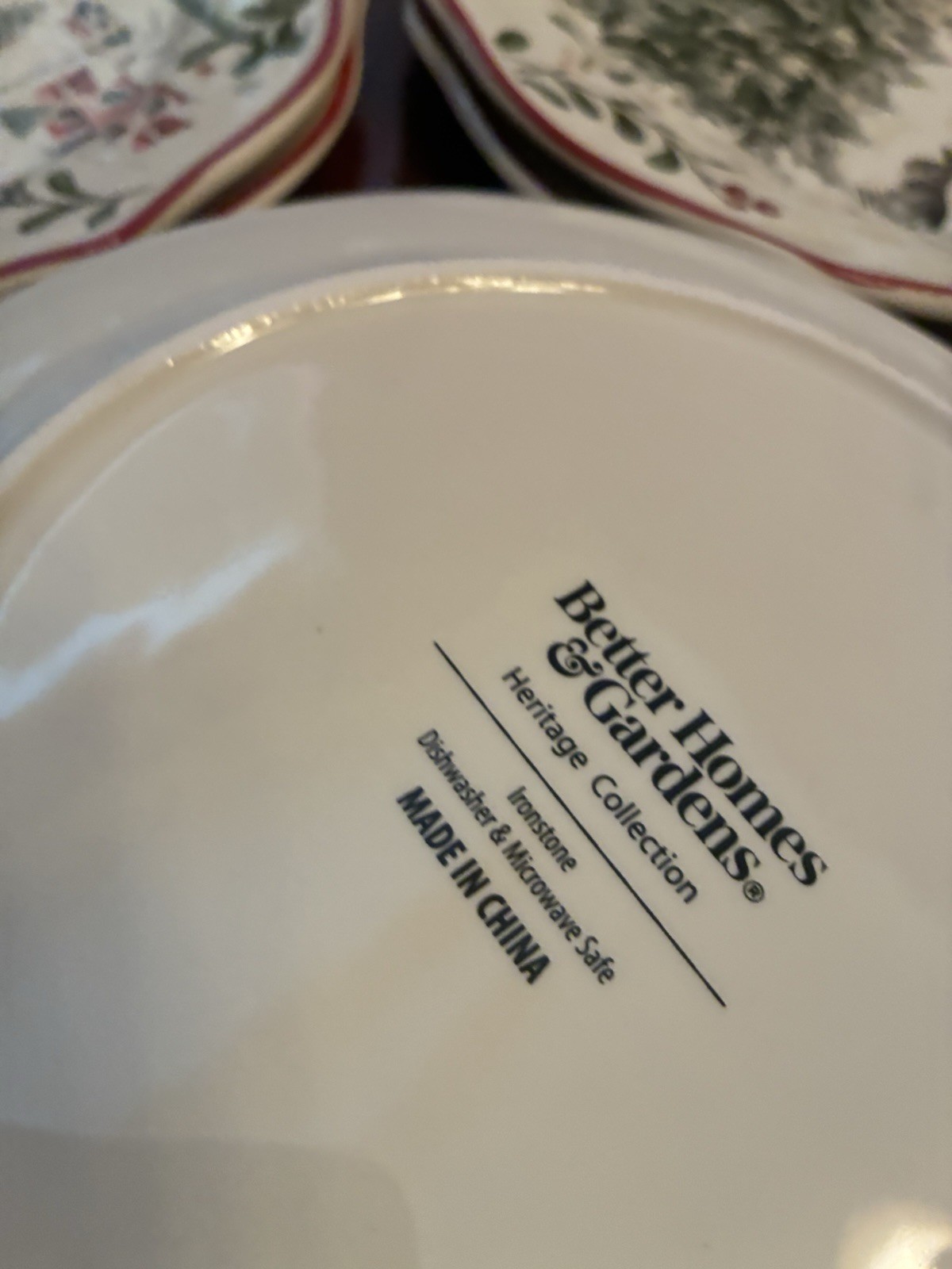 Better Homes & Gardens Christmas Heritage Plates Winter Forest Set 7