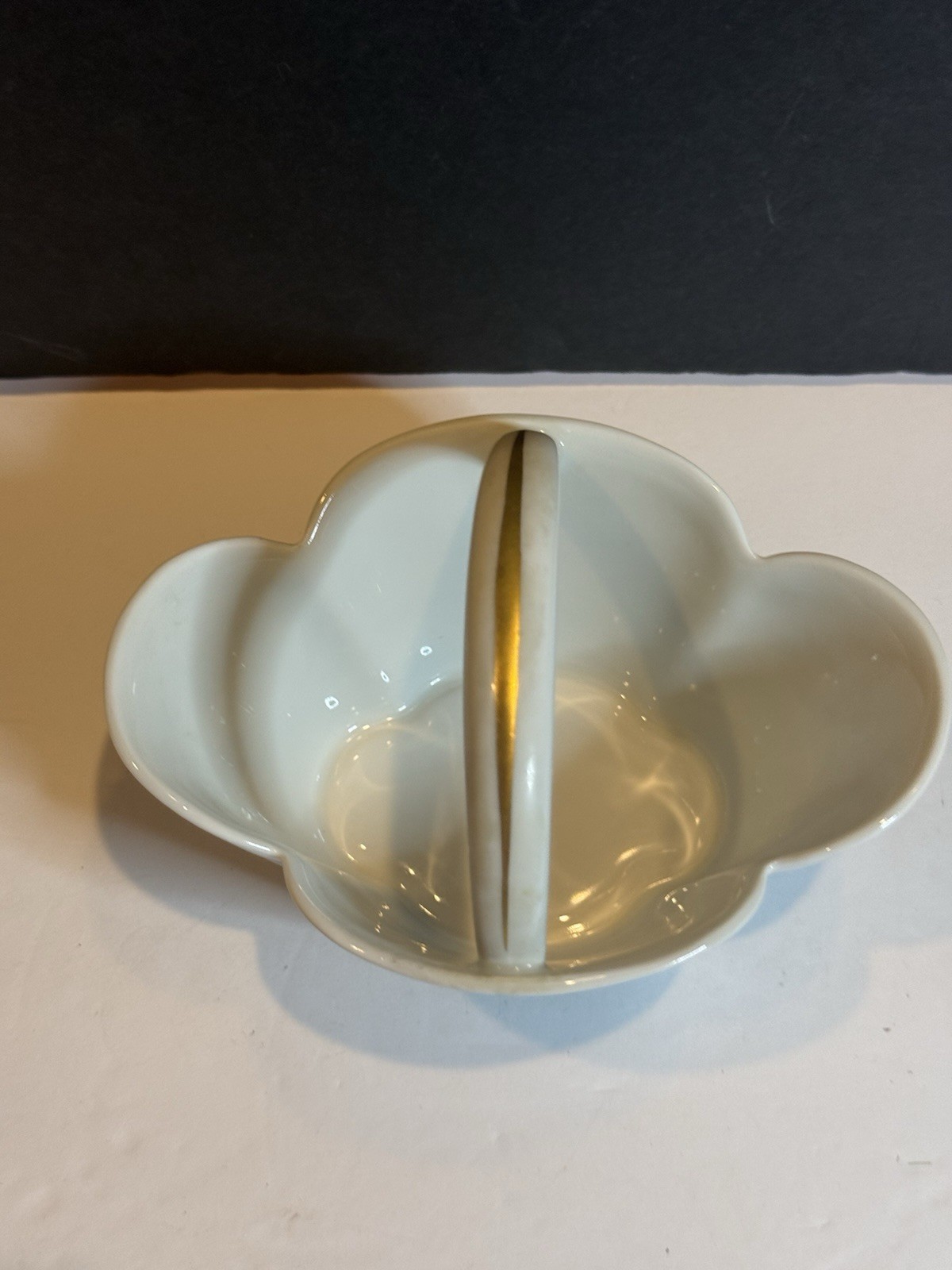 Haviland Limoges Vieux Paris Porcelain Basket Floral Gold Handle France Vintage