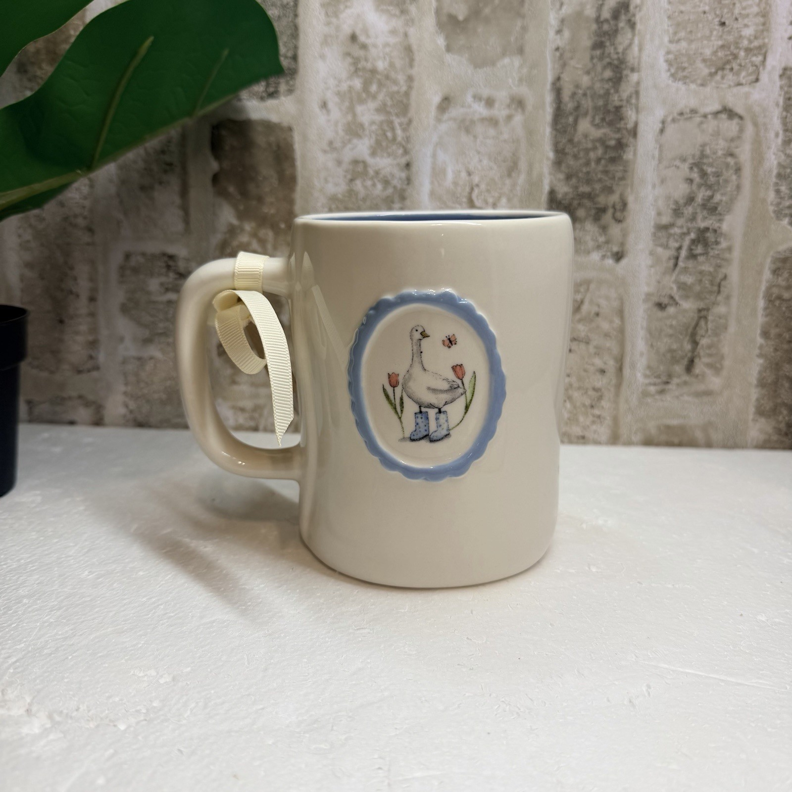 Rae Dunn Mother Goose Mug Blue NWT Cottage Farmhouse Spring Easter Gift