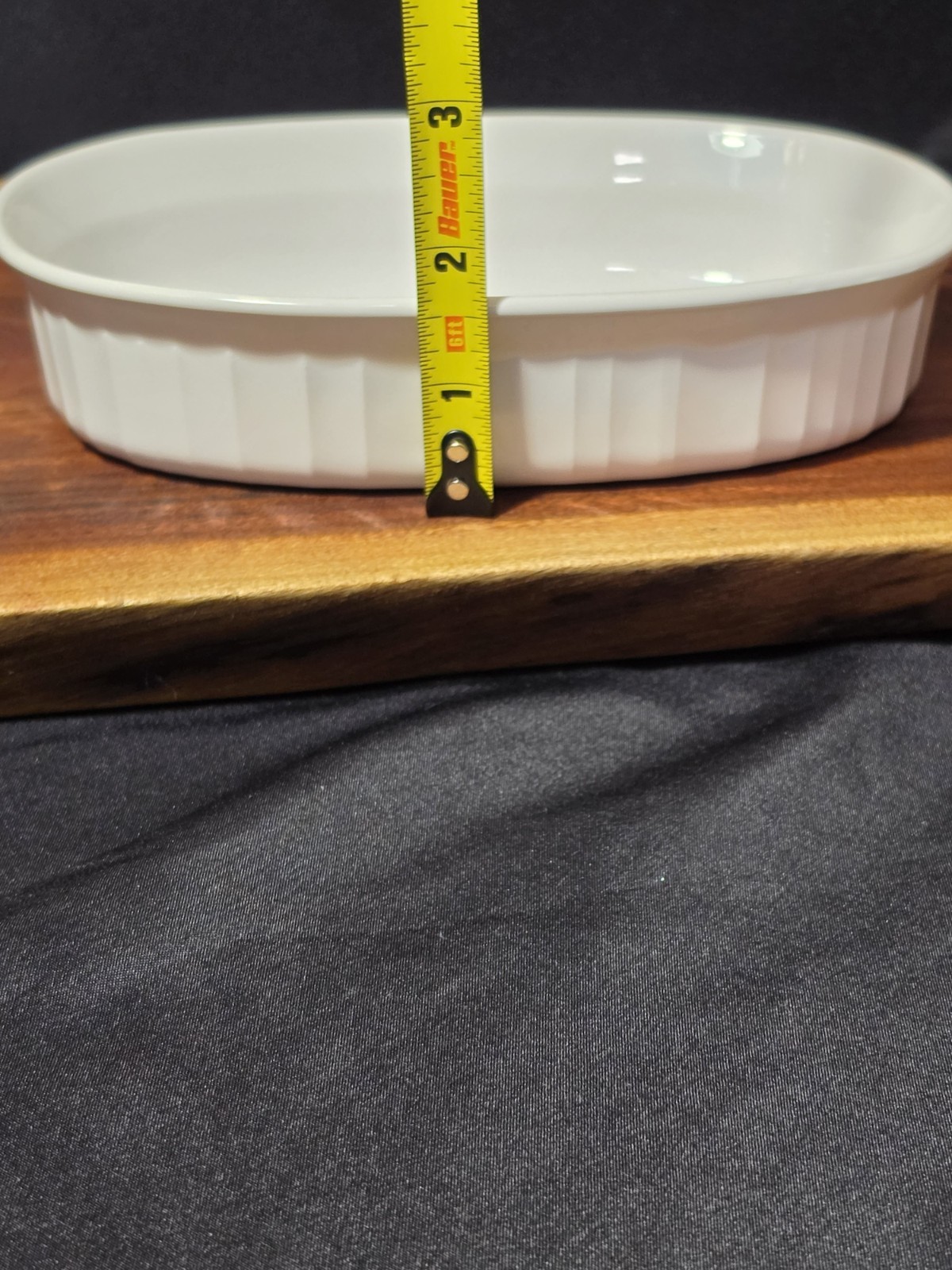 Corning Ware F-15-B French White Oval Baking Dish 15 oz – JL541 No Lid Vintage