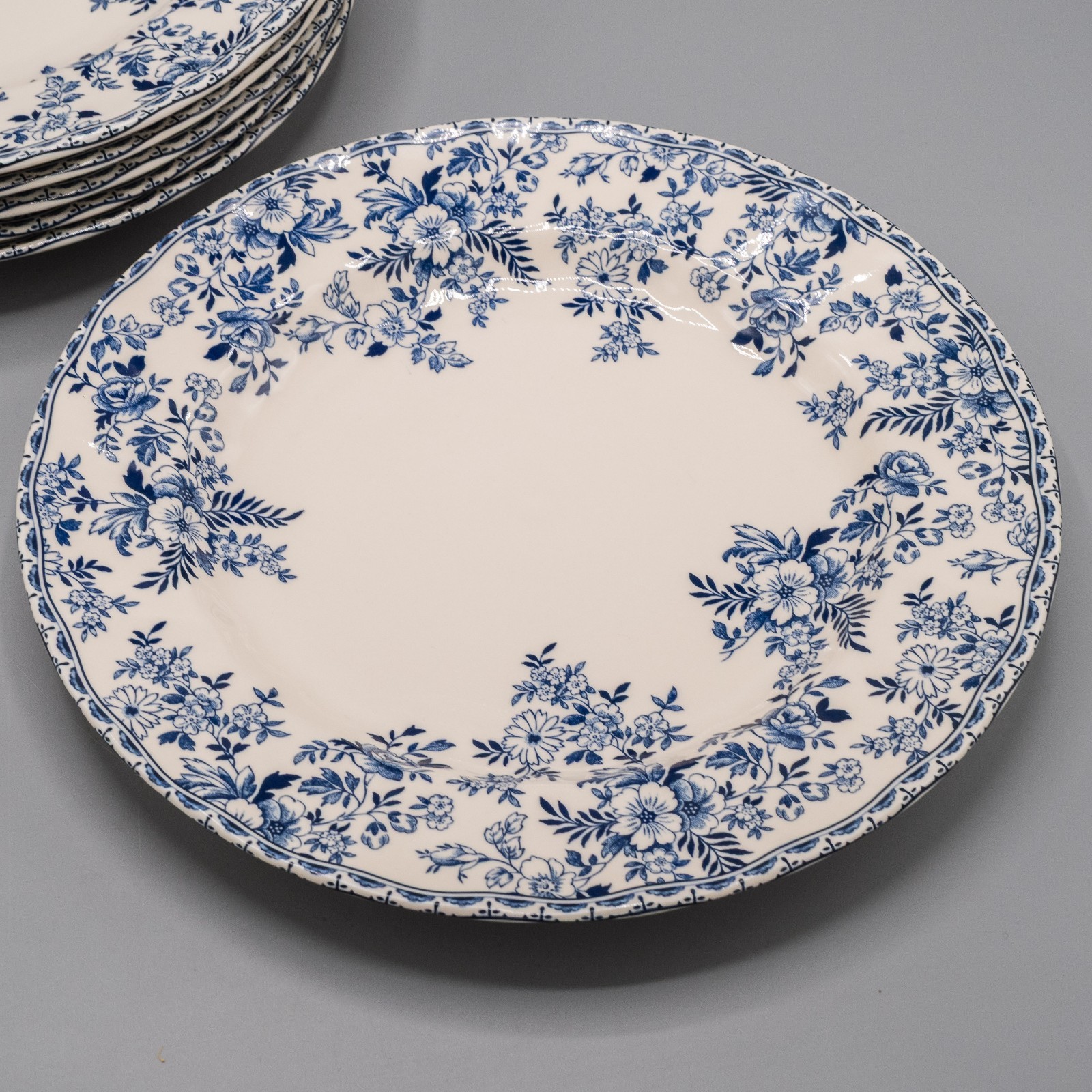 Johnson Brothers Devon Cottage Dinner Plates 10 1/4″ Set of 6 – FREE USA SHIP