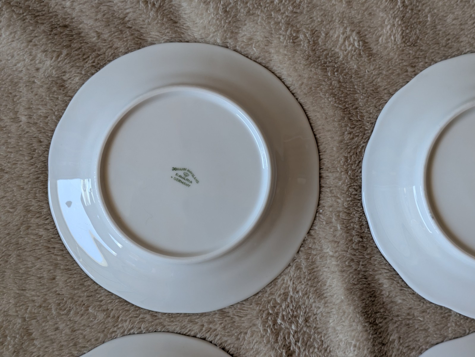 Johann Haviland Bavaria Germany Blue Garland 6.25″ Bread Butter Plate set of 8
