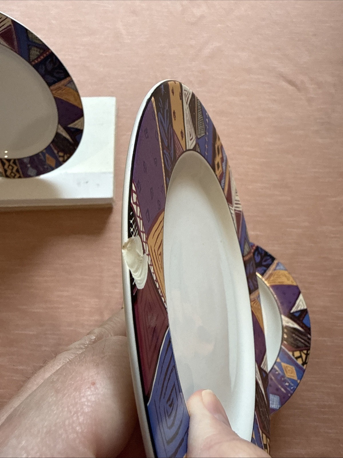 Sakura Masquerade Salad Plate Made In Indonesia 1992
