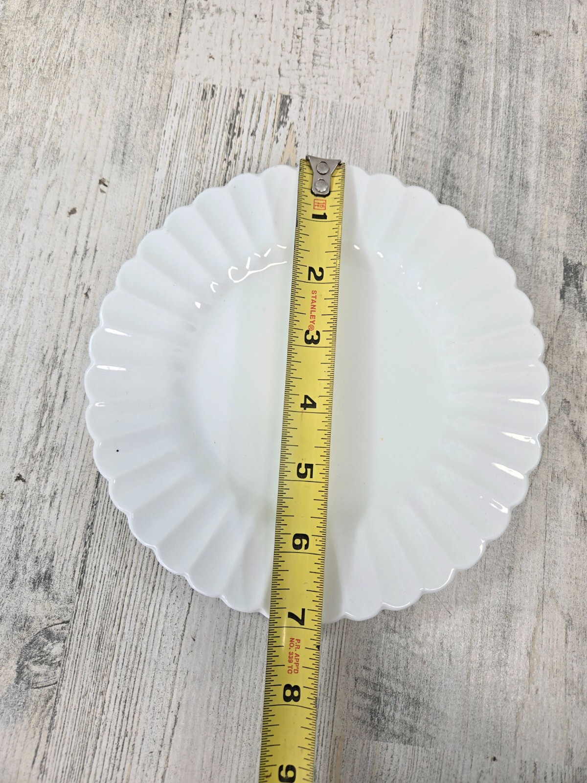 J & G Meakin England Classic White 2 Bread Plates Scalloped