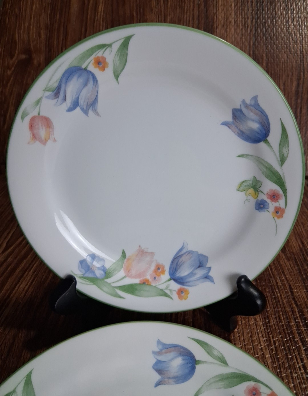 Corelle by Corning Fresh Cut 7¼” Salad Side Bread Dessert Plates Floral Set of 5