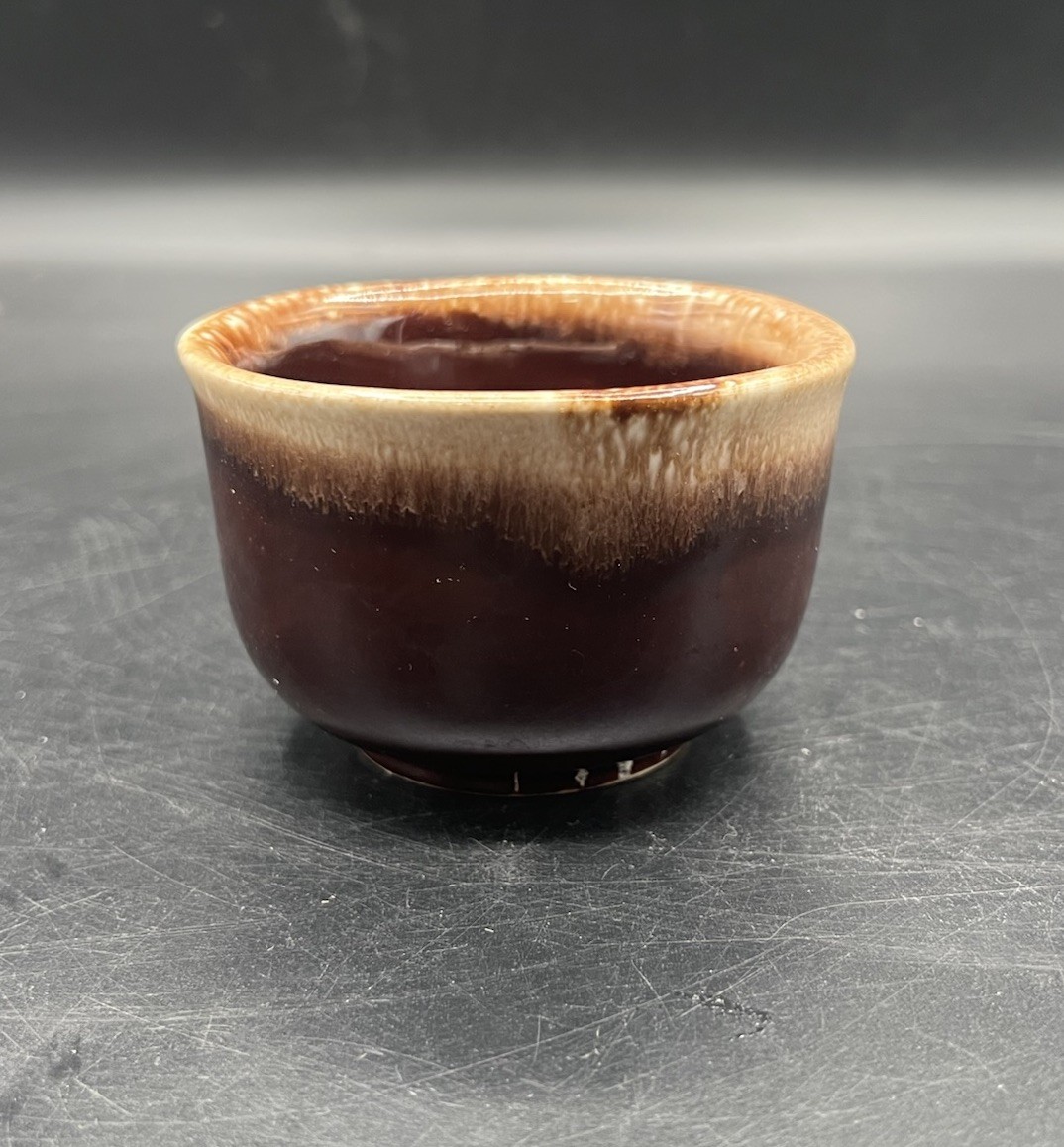 McCoy Pottery Bowl Brown Drip Glaze #7010 USA Vintage 3.5”