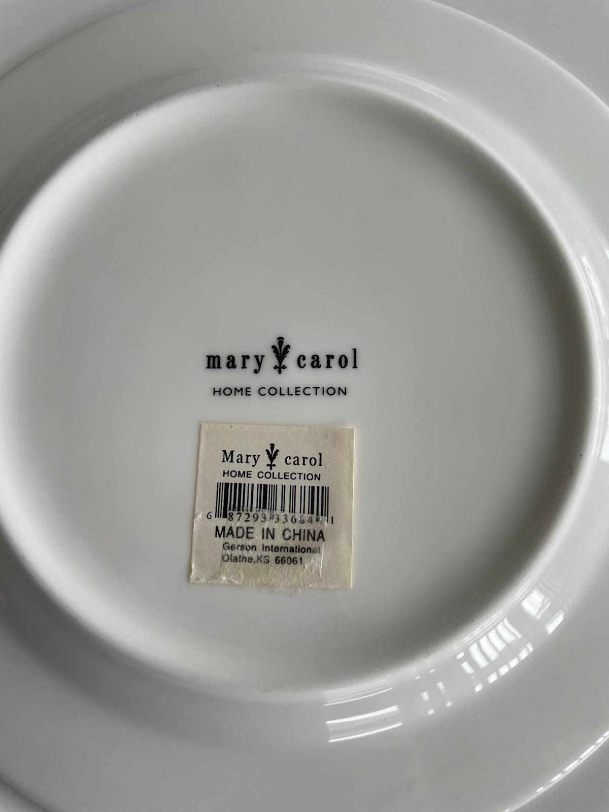 Mary Carol Lot of 4 Birds And Bees Black And White China Dessert Plates 7 7/8″