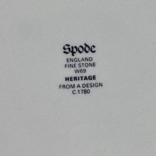 Spode Copeland Heritage Blue Dinner Plate 10.25” Set Of 4 Vintage