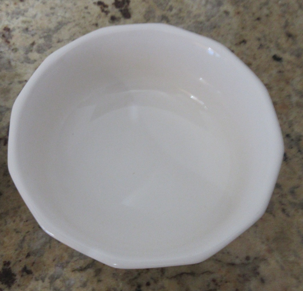 “HERITAGE” White Pfaltzgraff USA Fruit/Dessert/Sauce Bowl- 4 7/8” (2 Available)