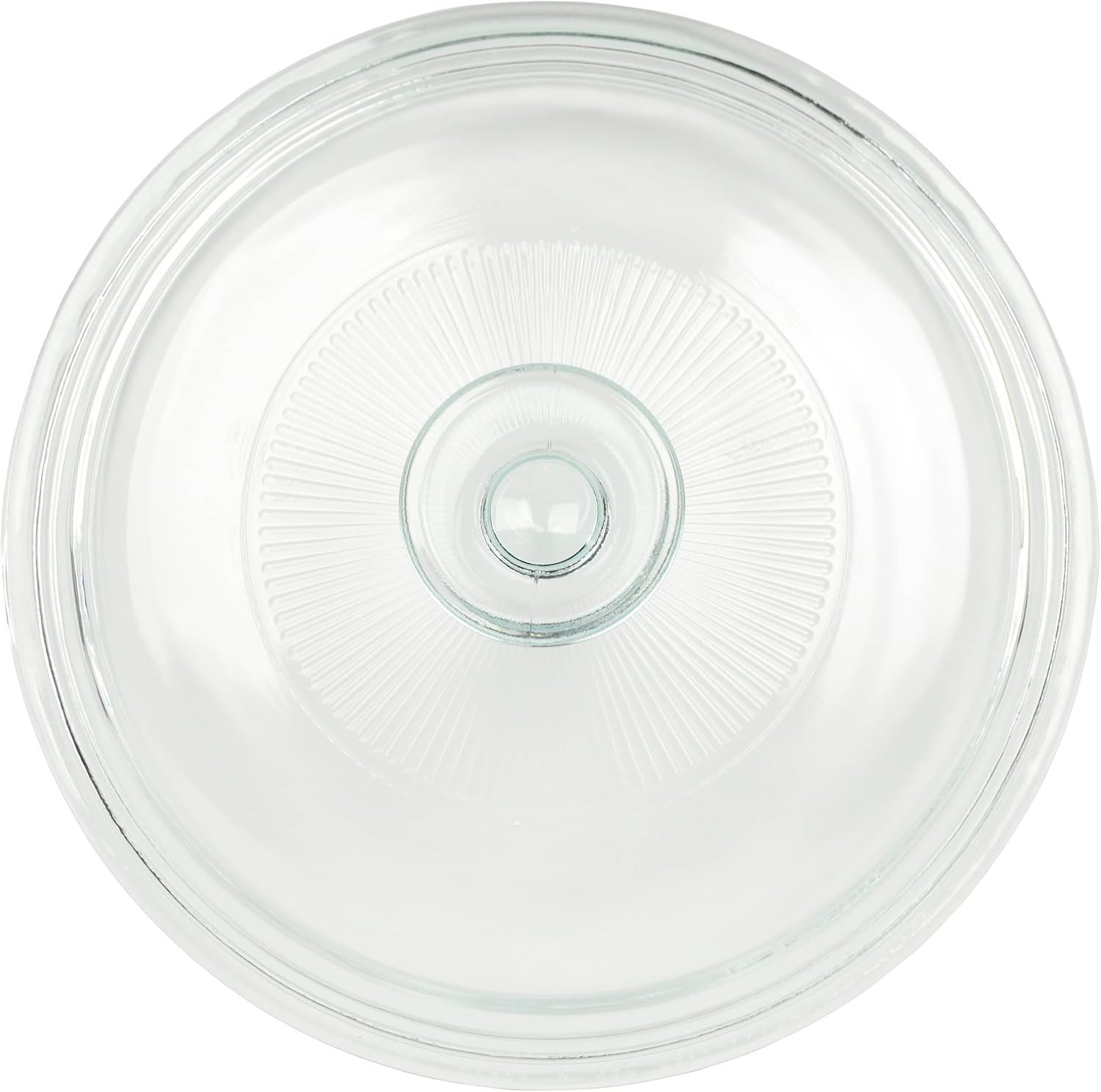Stylish 1.5QT Round Casserole Dish & Fluted Glass Lid for Gourmet Cooking