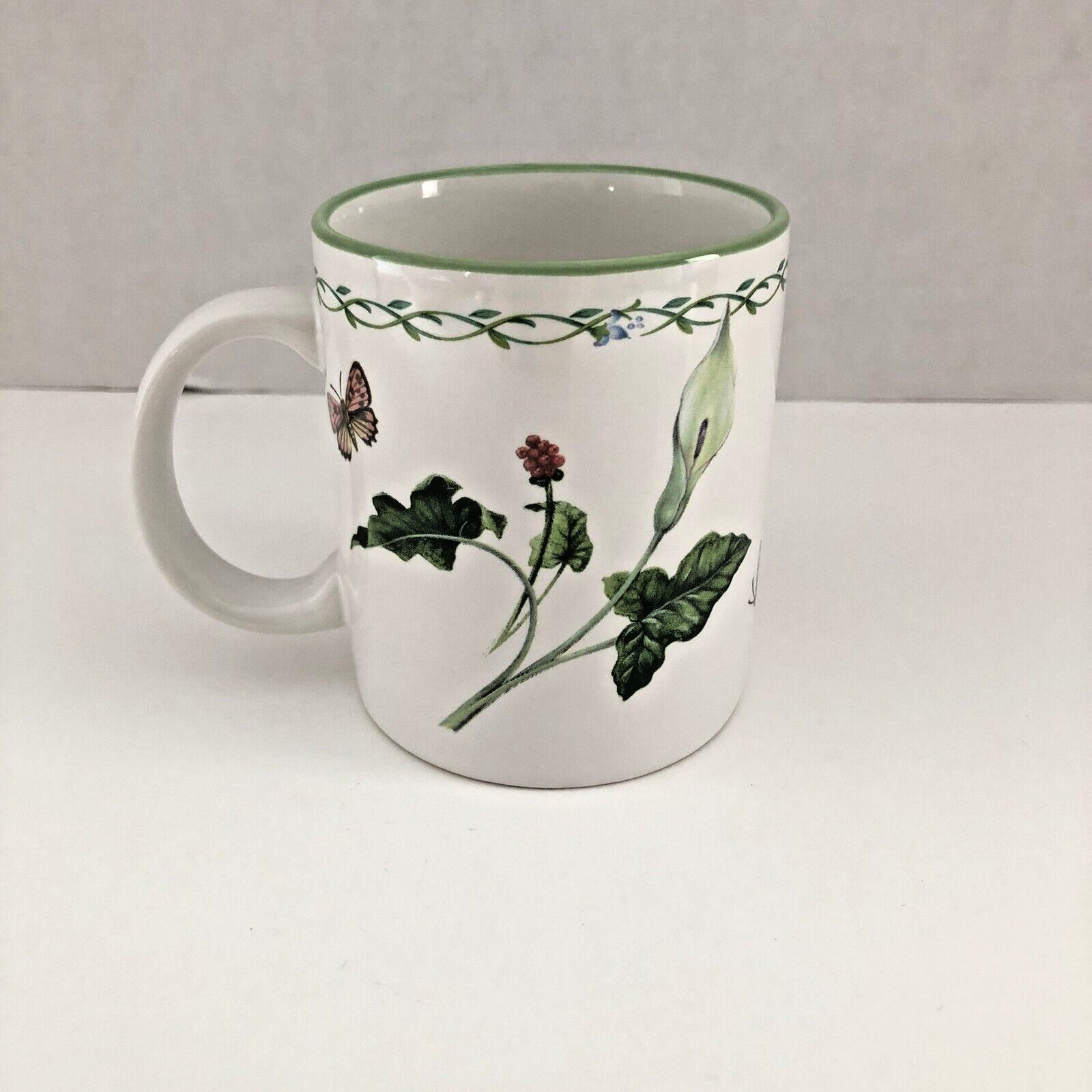 Studio Nova Garden Bloom Y2372 Stoneware Mug Floral with Butterflies and Bees