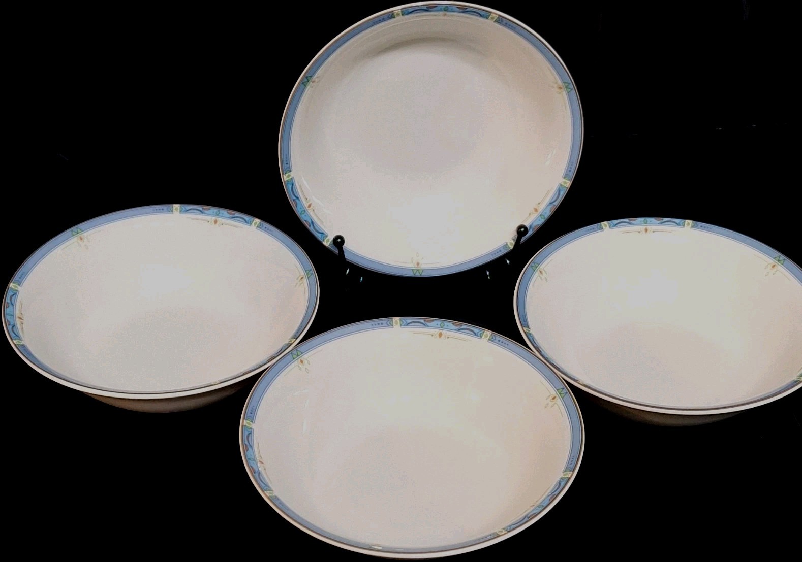 Royal Doulton Blue Trend Four-Piece Porcelain Bowls Set, 2006