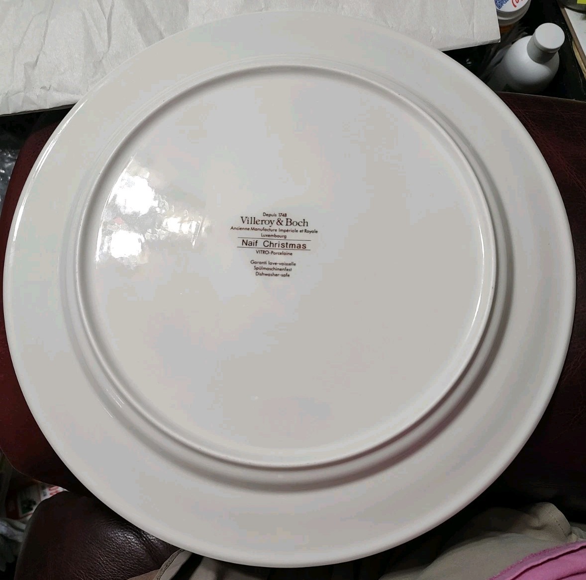 Vintage VILLEROY & BOCH “Design Naif Christmas” 12-1/4″ Round Serving Platter