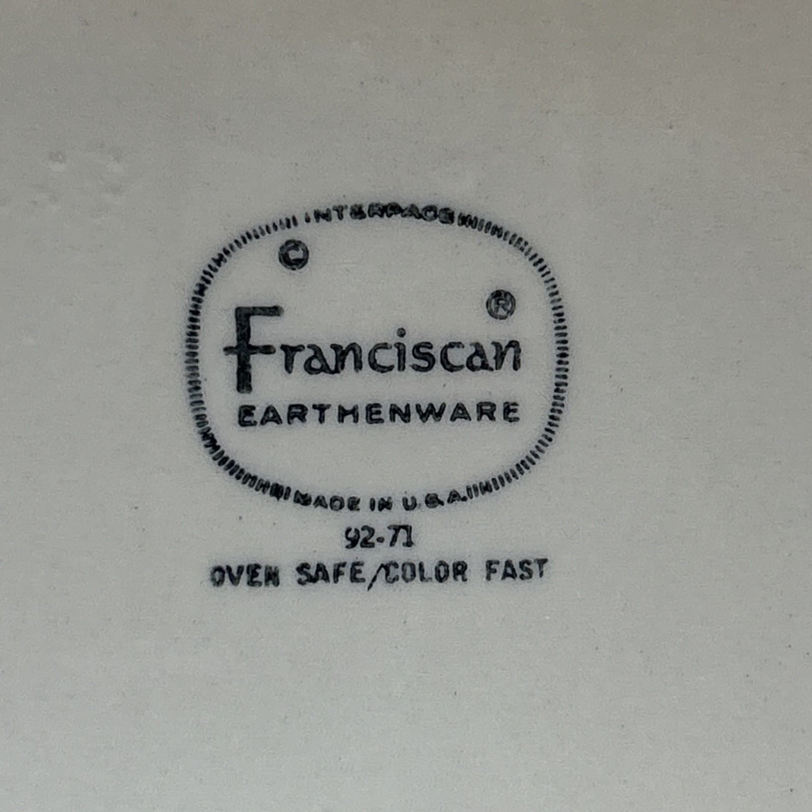 Franciscan Earthenware Apple Pattern Oval Serving Platter 14″x10″ USA
