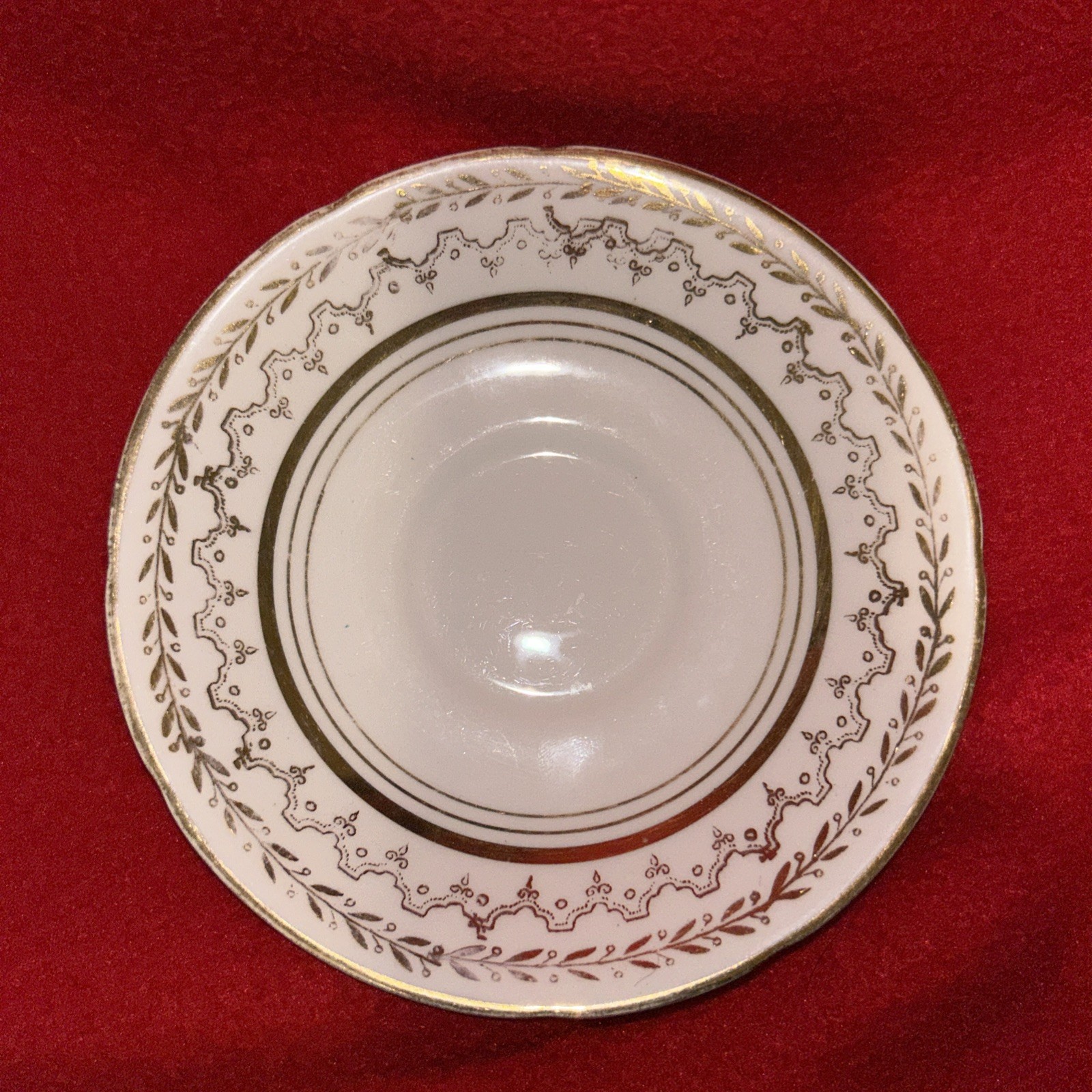 Vintage Crownford Fine Bone China Tea Cup & Saucer White Gold Filigree England