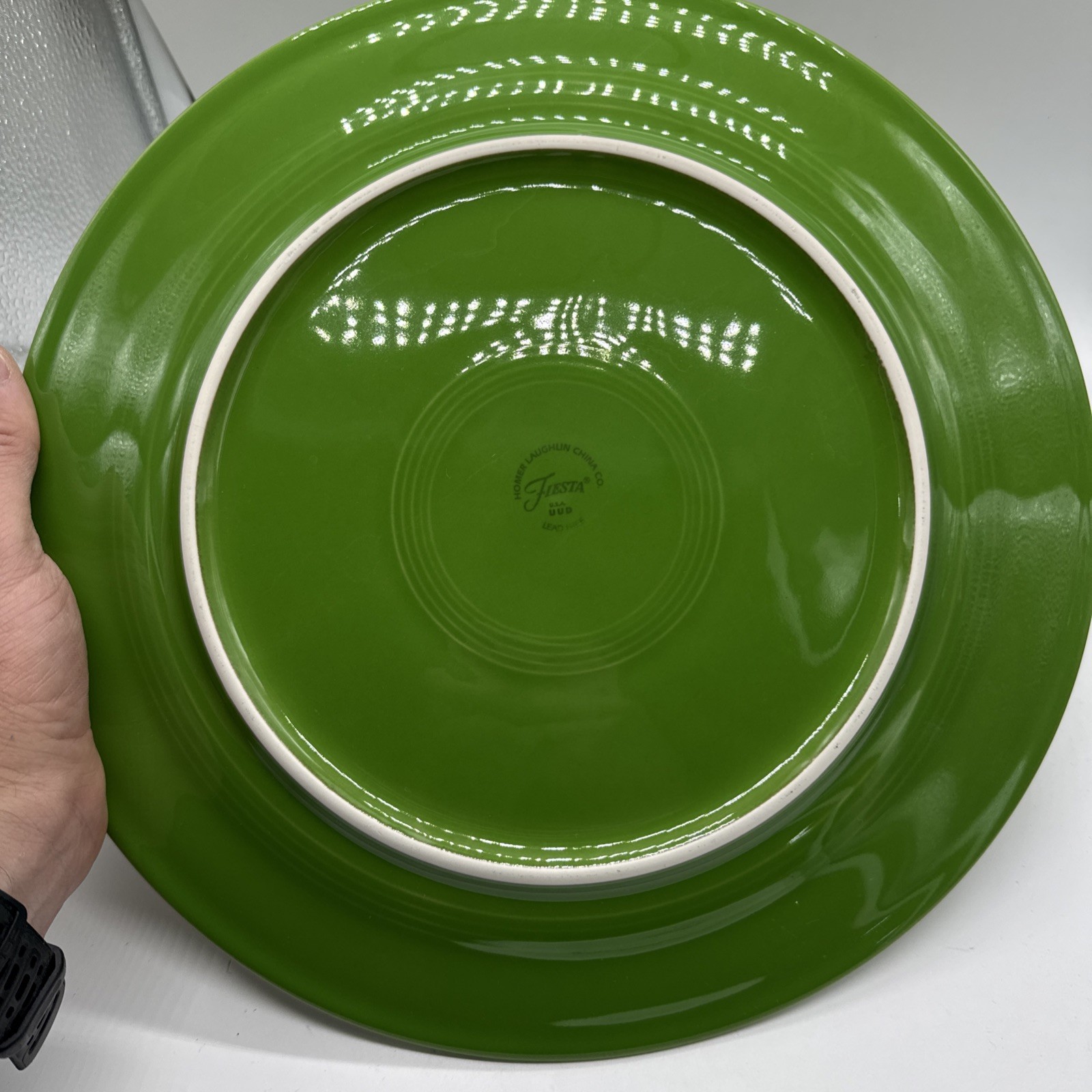 Fiestaware Retired Shamrock Hostess Tray NEW Homer Laughlin Green Platter