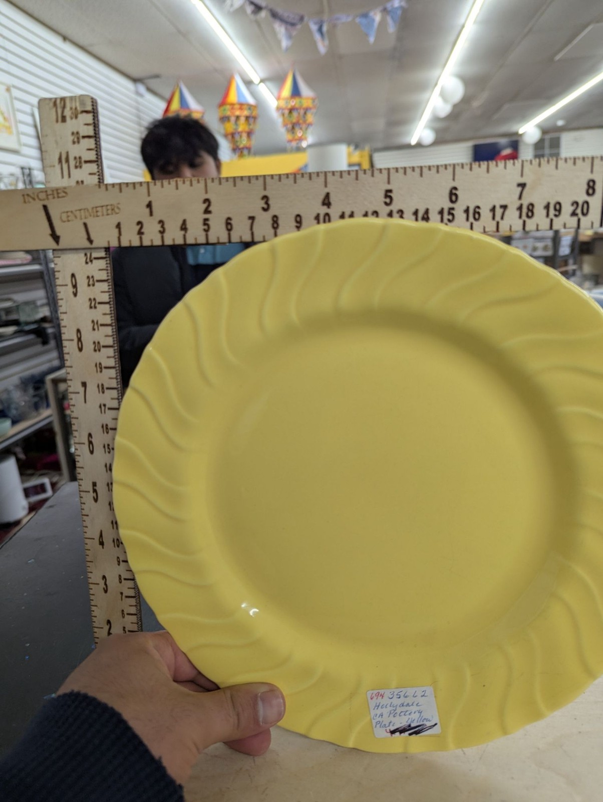 Hollydale & Johnson Bros Assorted Decorative Plates Yellow, White & Blue 3 Set