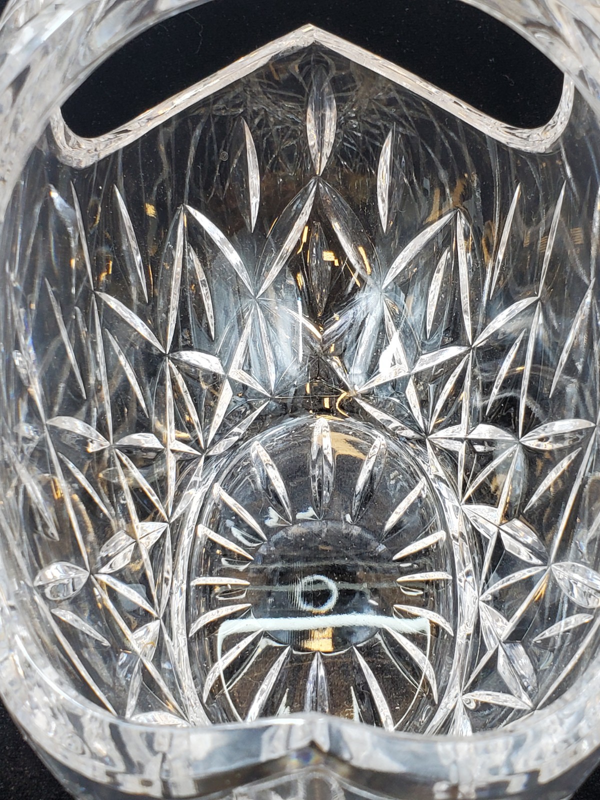 Block 24% Full Lead Crystal Candy Dish Handmade In Czech Republic Heavy