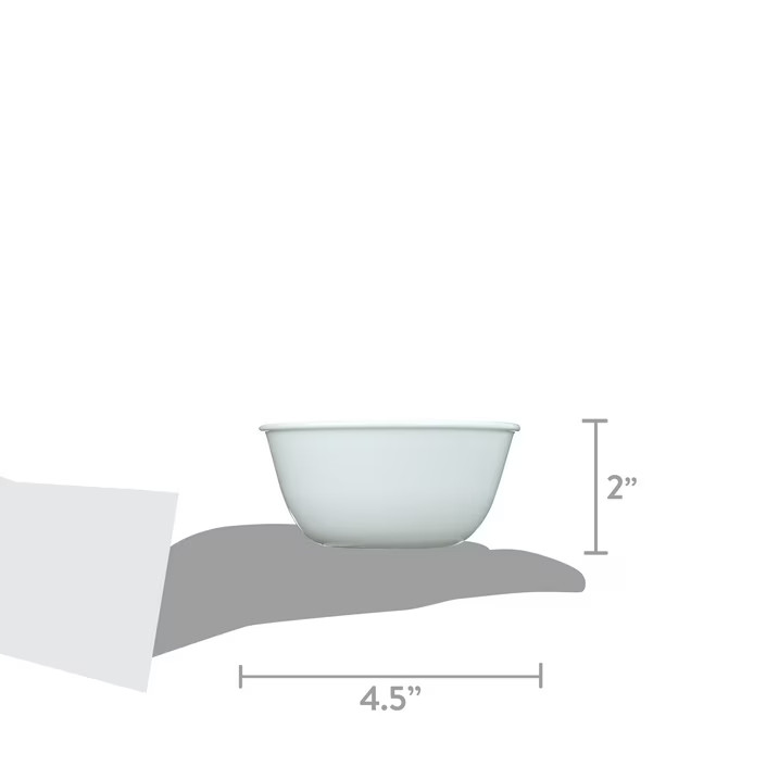 Corelle Winter Frost White 12 oz Glass Rice Bowl (Set of 4)