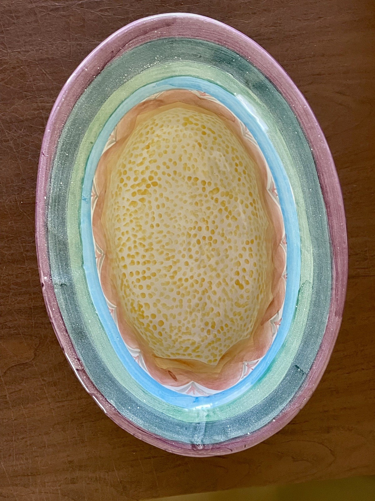 Mackenzie Childs Large Footed Serving Dish Chowder New