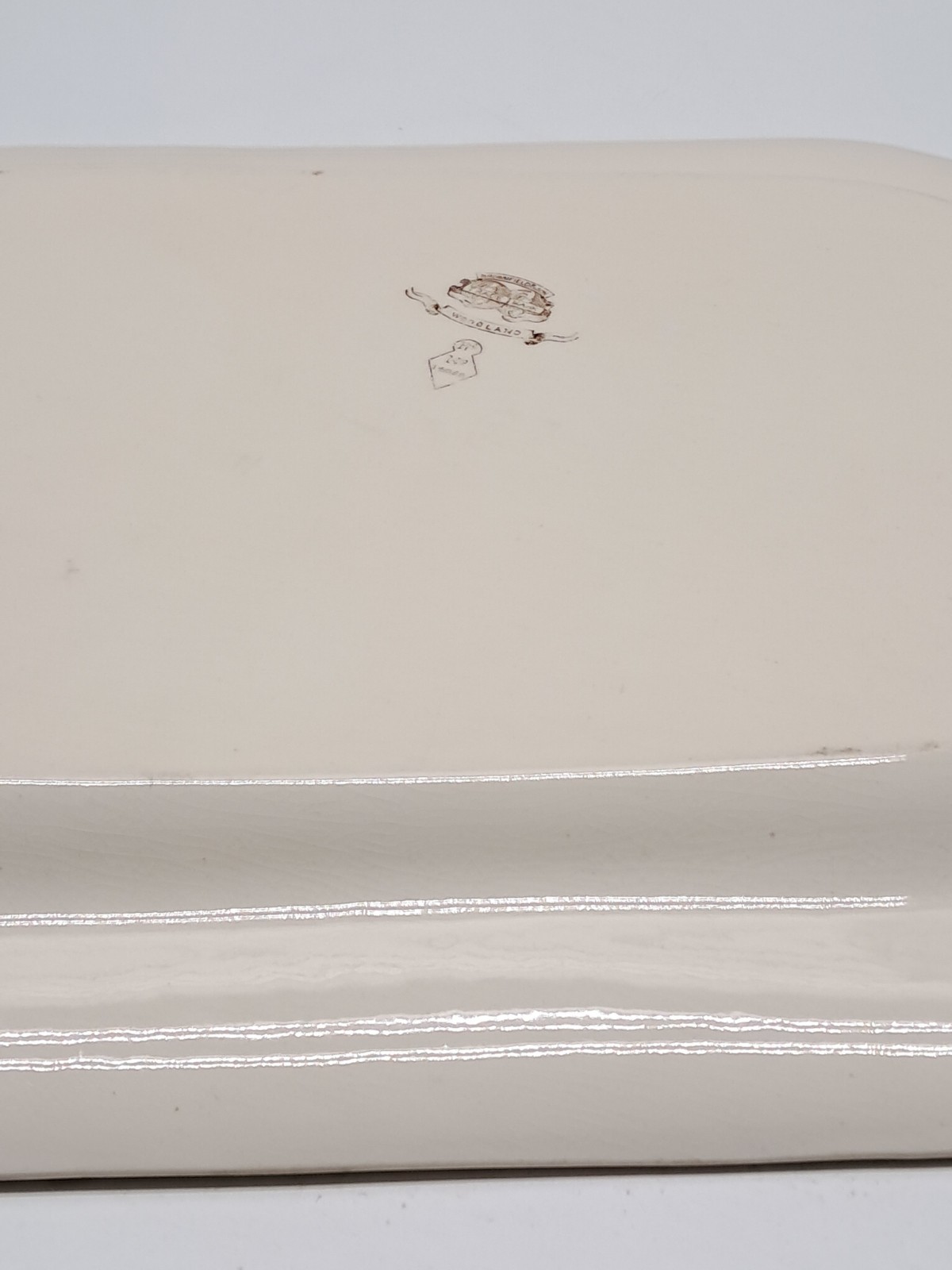 Antique Brown & White/Ivory Aesthetic Woodland Platter 18.5″ Brownfield and Sons