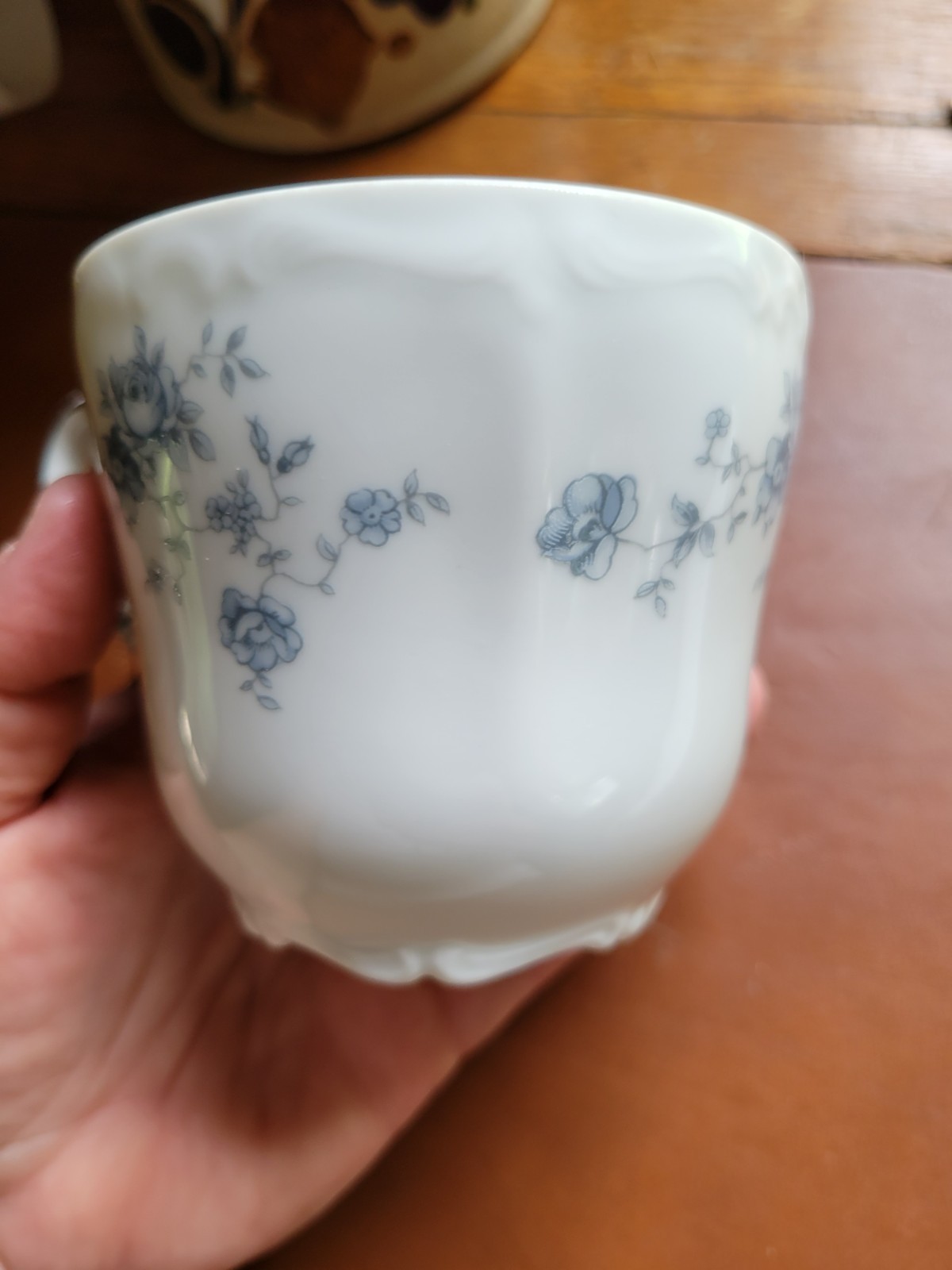 Vtg JOHANN HAVILAND Bavaria Germany “Blue Garland” TEACUP COFFEE CUP
