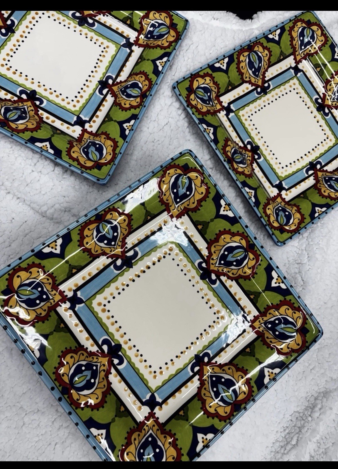 Espana Lifestyle Handcrafted Bocca 10 1/2″ Dinner Plate Color –