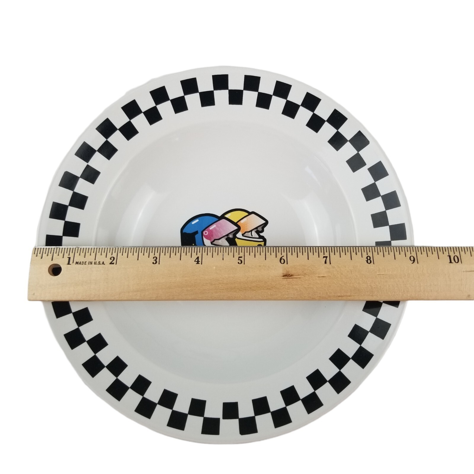 Gibson Nascar Victory Dinnerware Set Service for four 16 pieces Racing Checkered