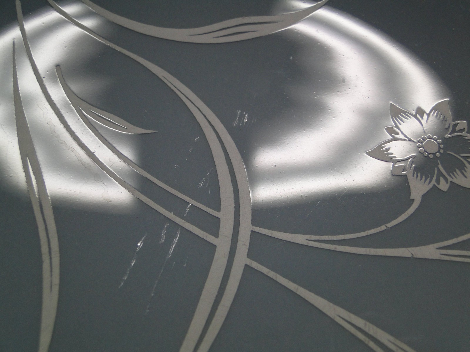 Flintridge Reverie Strata Blue, White Flower, Platinum: Dinner Plate (s) 10 7/8″