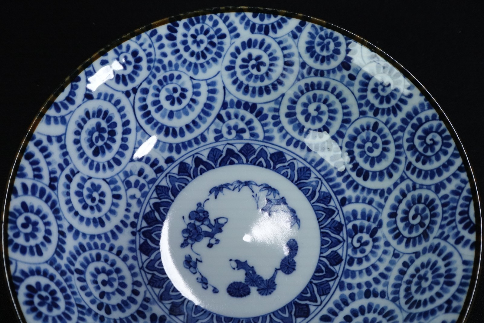 Mixed Lot 4 Blue Floral Yokohama Studio Japanese Rice Ramen Serving Bowls