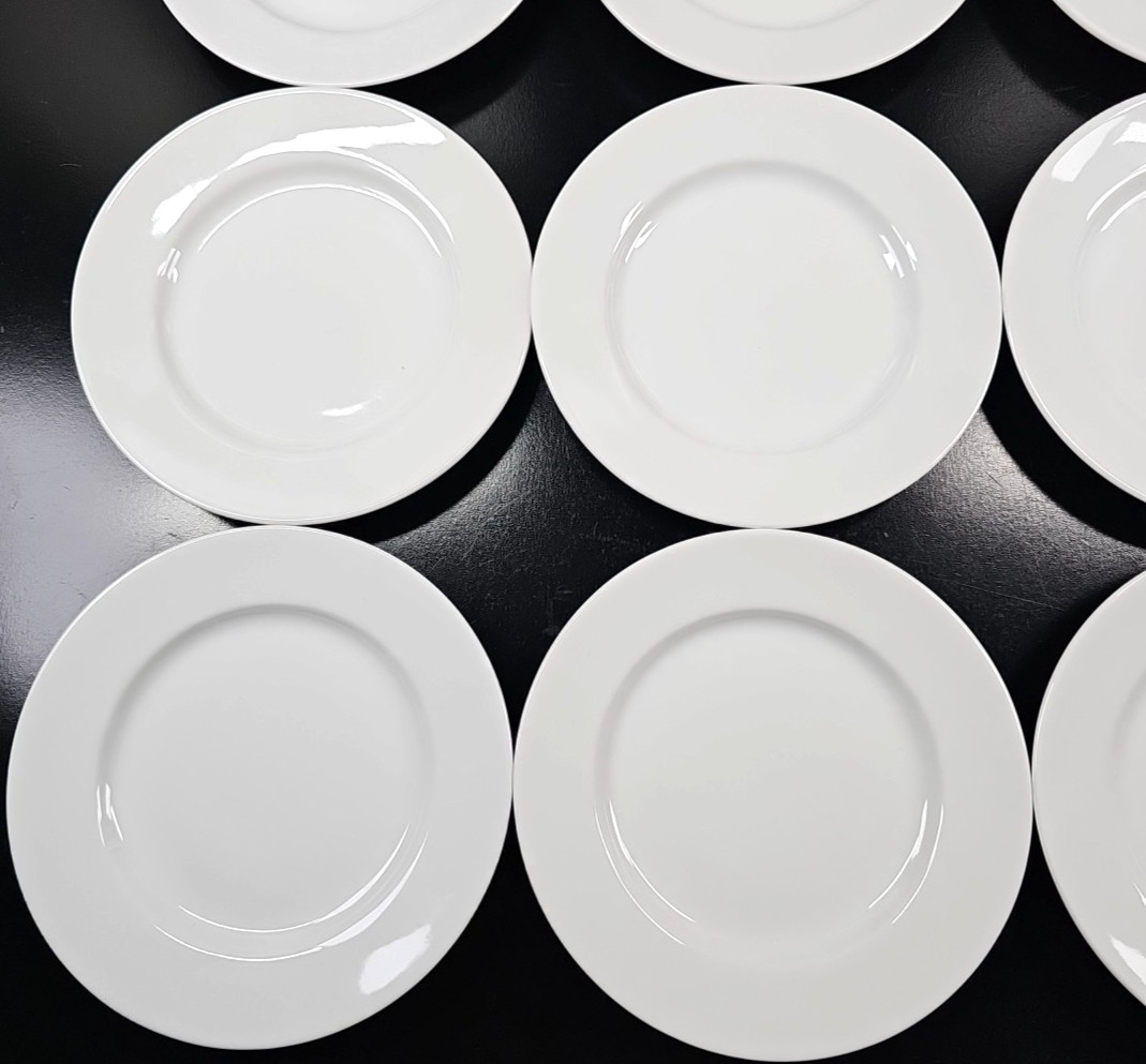 12) Ten Strawberry Street Classic White Tea Snack Appetizer Plate Set Dishes Lot