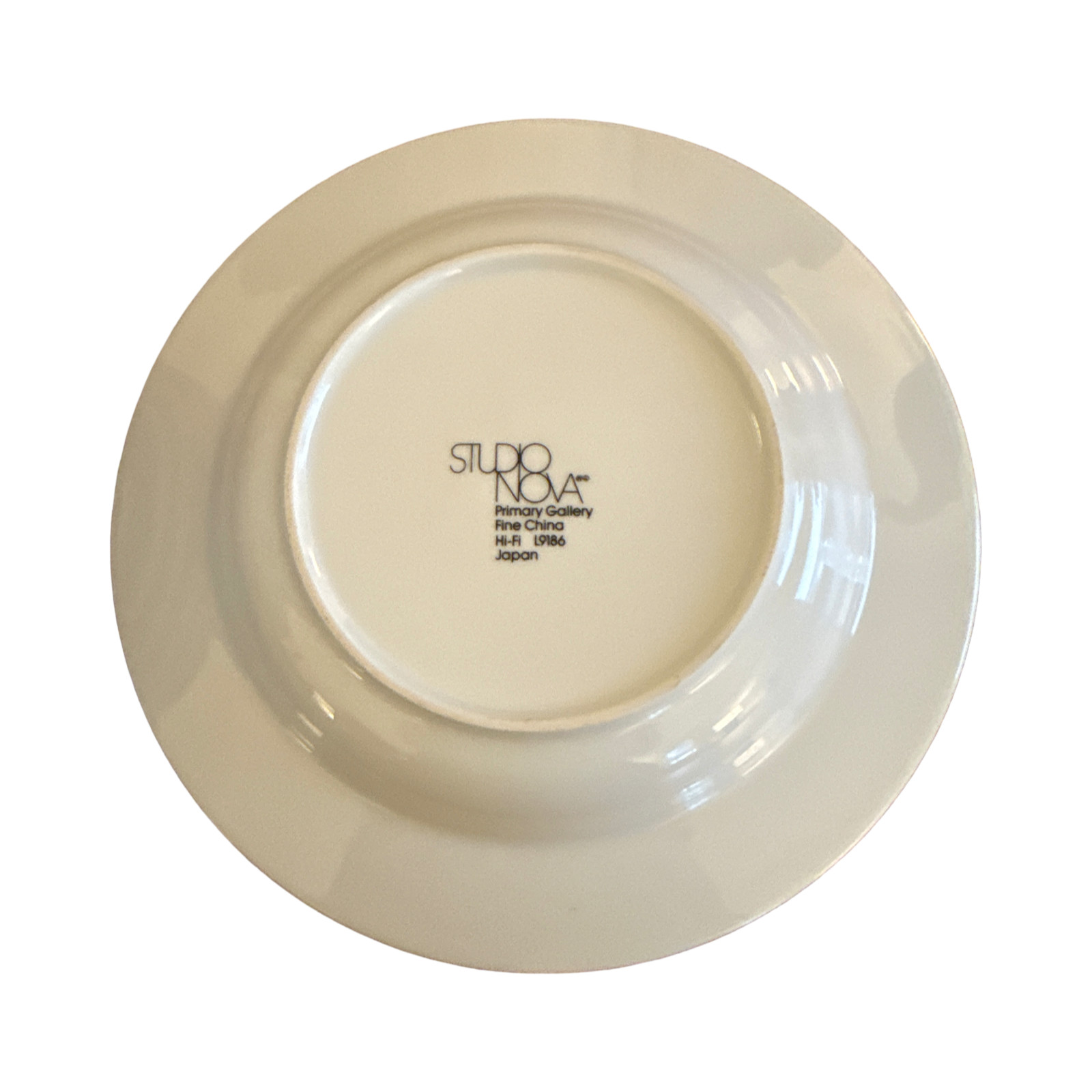 Studio Nova Primary Gallery Hi-Fi L9186 Rim Soup Bowl 9” Rainbow Stripe Japan