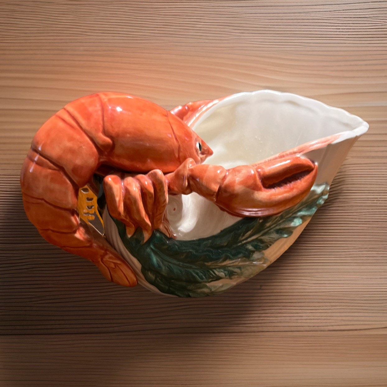 Fitz & Floyd Fish Market Lobster Gravy Boat Sauce Pitcher Vintage 1992