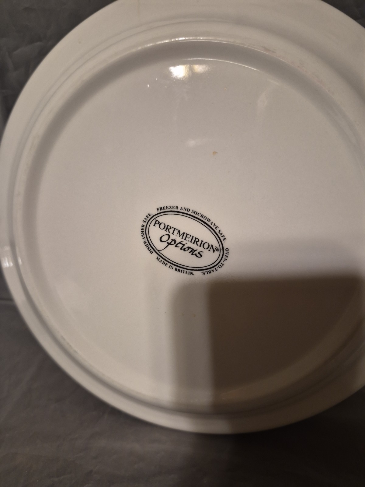 Portmeirion Options Salad Plates Set Of 5 Made In Britain White Preowned Flaws