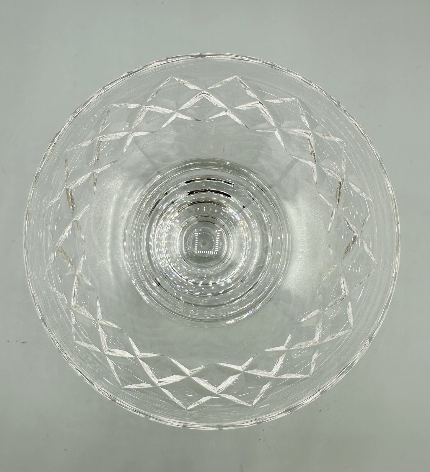 Stuart Crystal Glengarry Footed Dessert Sundae Bowl Vintage Made In England