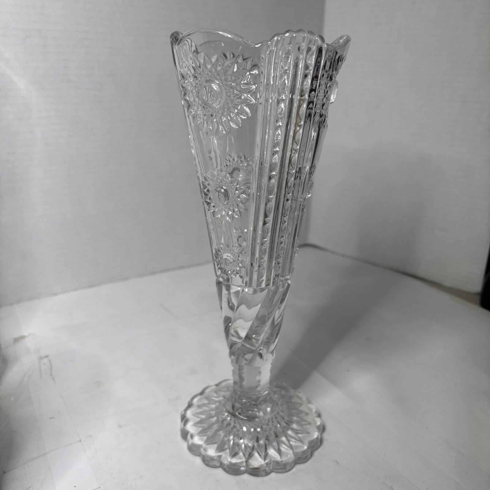 EAPG STARS AND STRIPES Vase McKee & Bros 1899 Beautiful Victorian Flower Vase