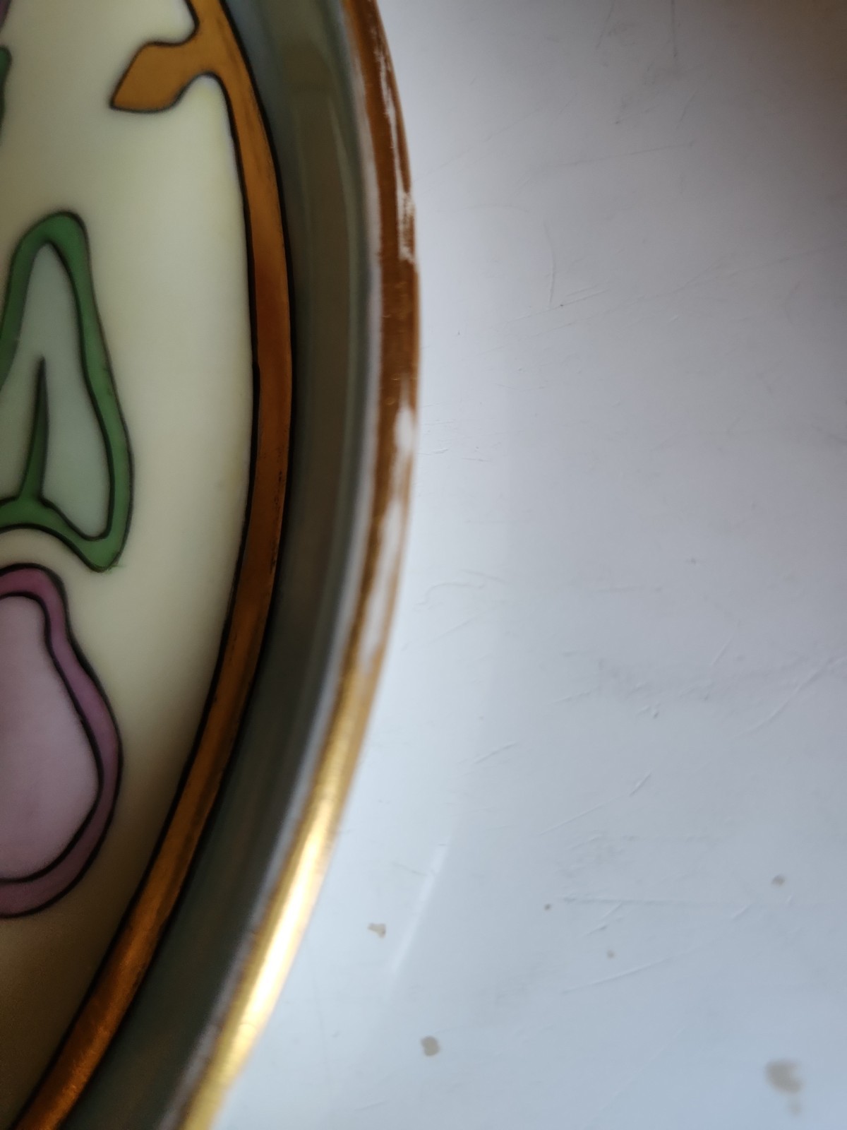 Art NOUVEAU 1930 Tressemanes & Vogt Limoges France H.P. Platter SIGNED L. LANCE
