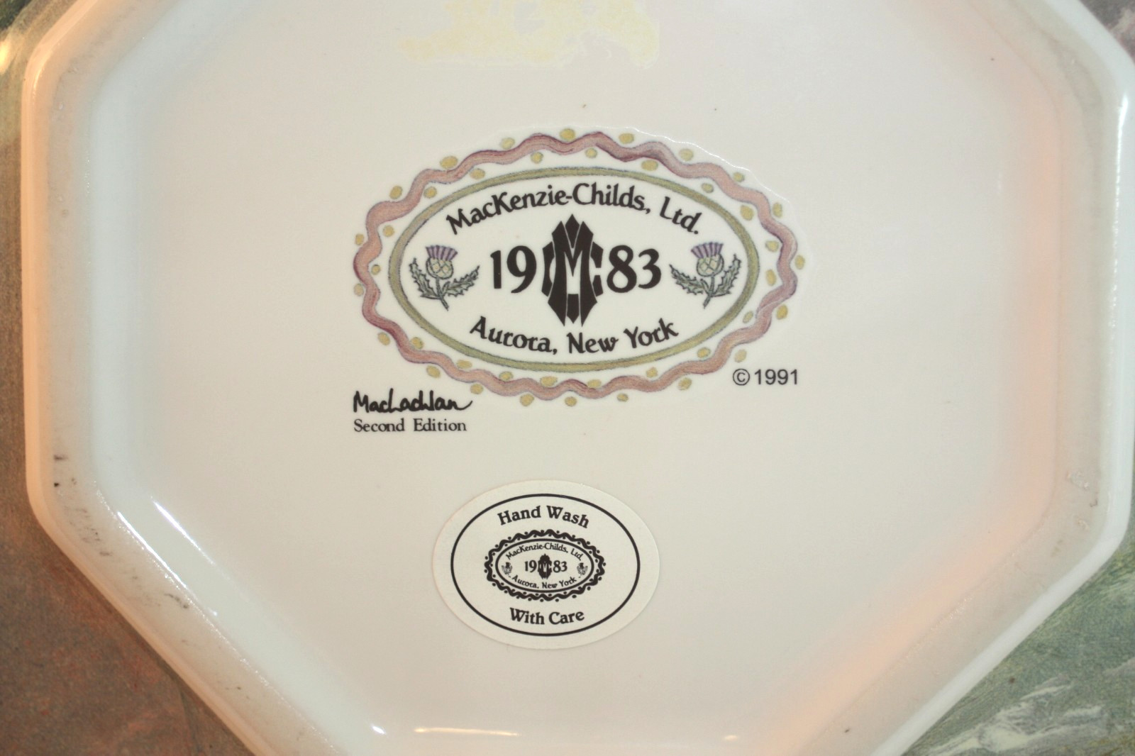 MacKenzie Childs Ltd. – MacLachlan Second Edition – Dinner Plate 11 3/4″