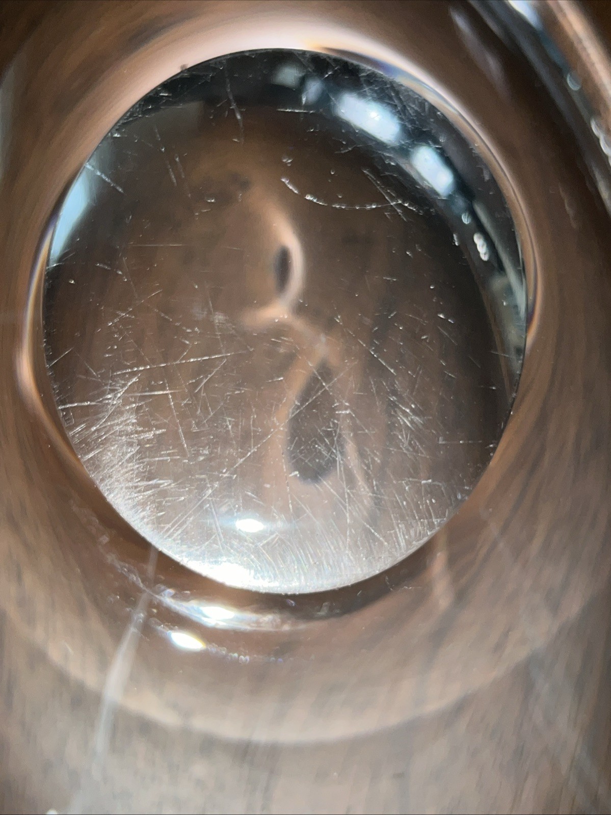 Scandinavian MCM Style Blown Glass Oblong Clear Bowl 13” X 7” X 2.5-3″