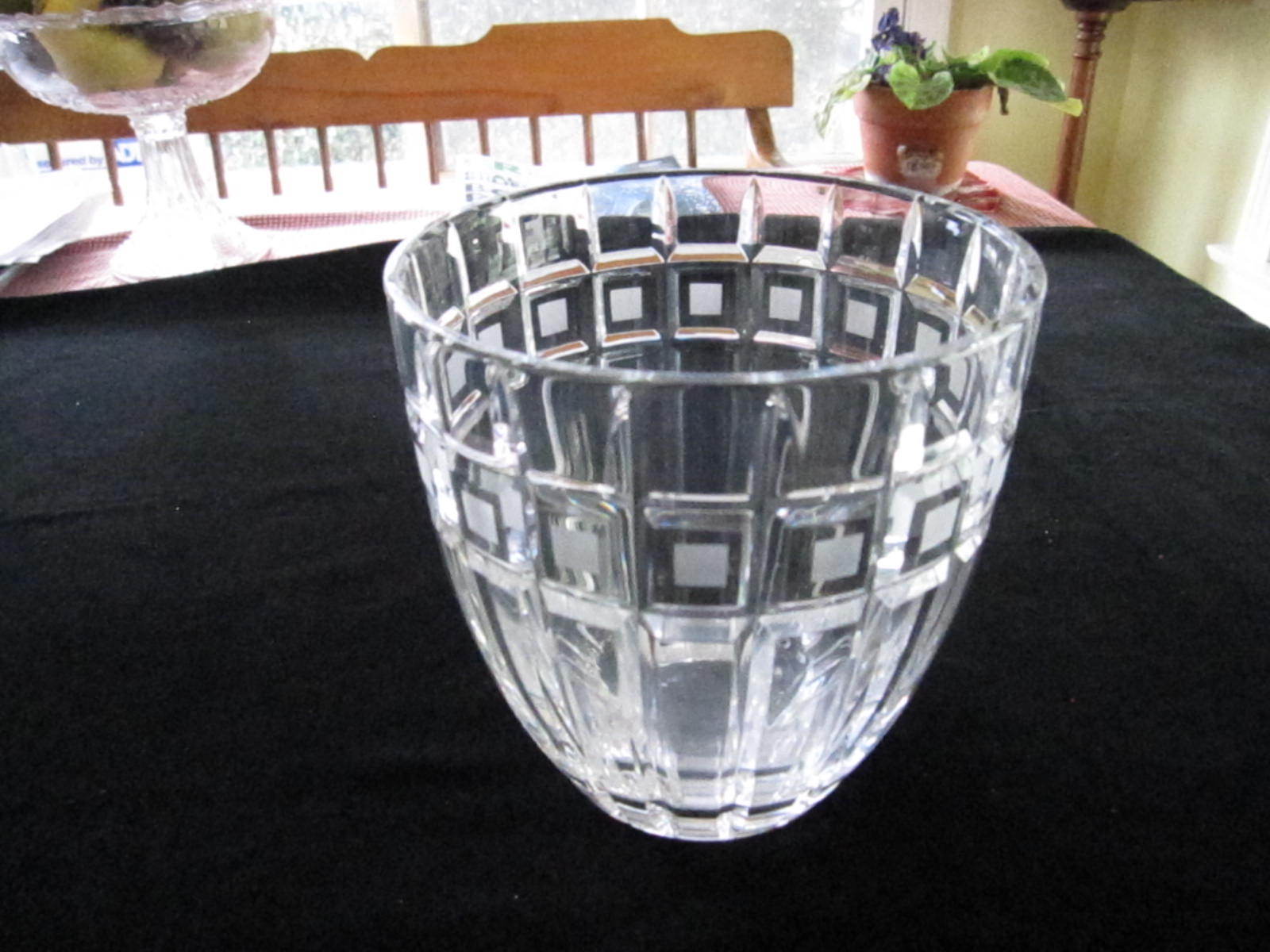 MARQUIS WATERFORD “QUADRATA” BOWL”; 6 3/4″H, 6 1/2″W, EXCELLENT CONDITION!