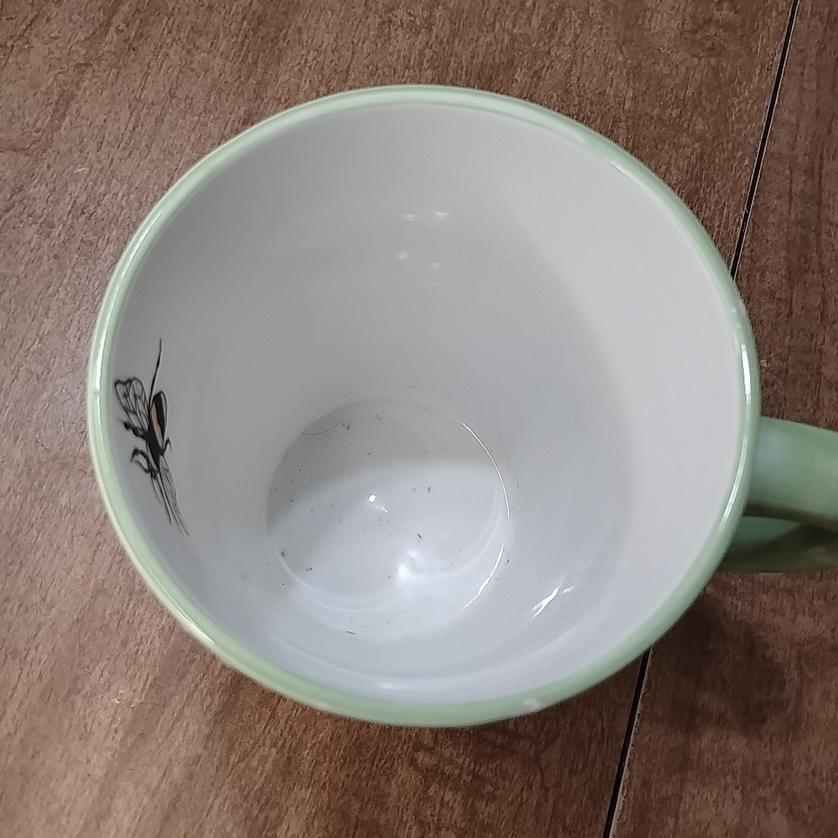 Zrike Hand Painted Mug Pink Floral 12oz. (Small Nick On Rim Of Mug) See Picture