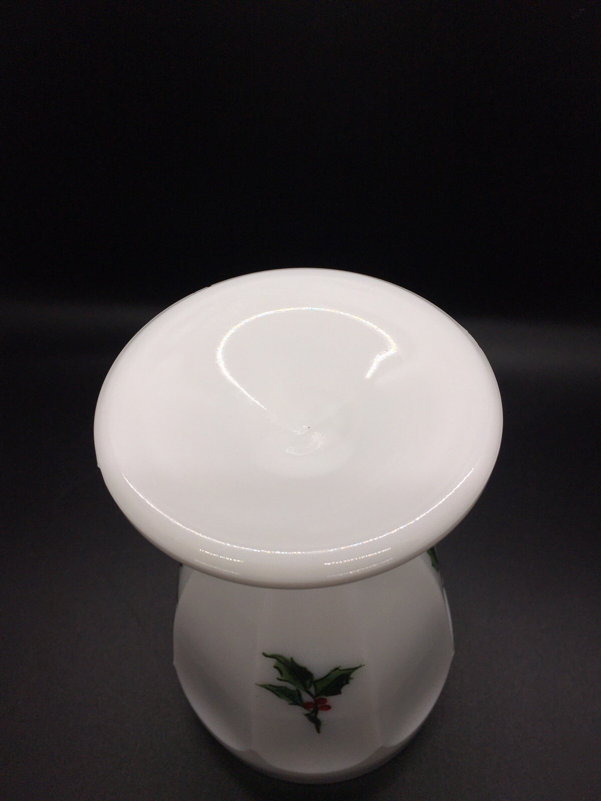 Vintage Westmoreland Milk Glass Colonial Holly Candy Dish Pedestal Candy Dish