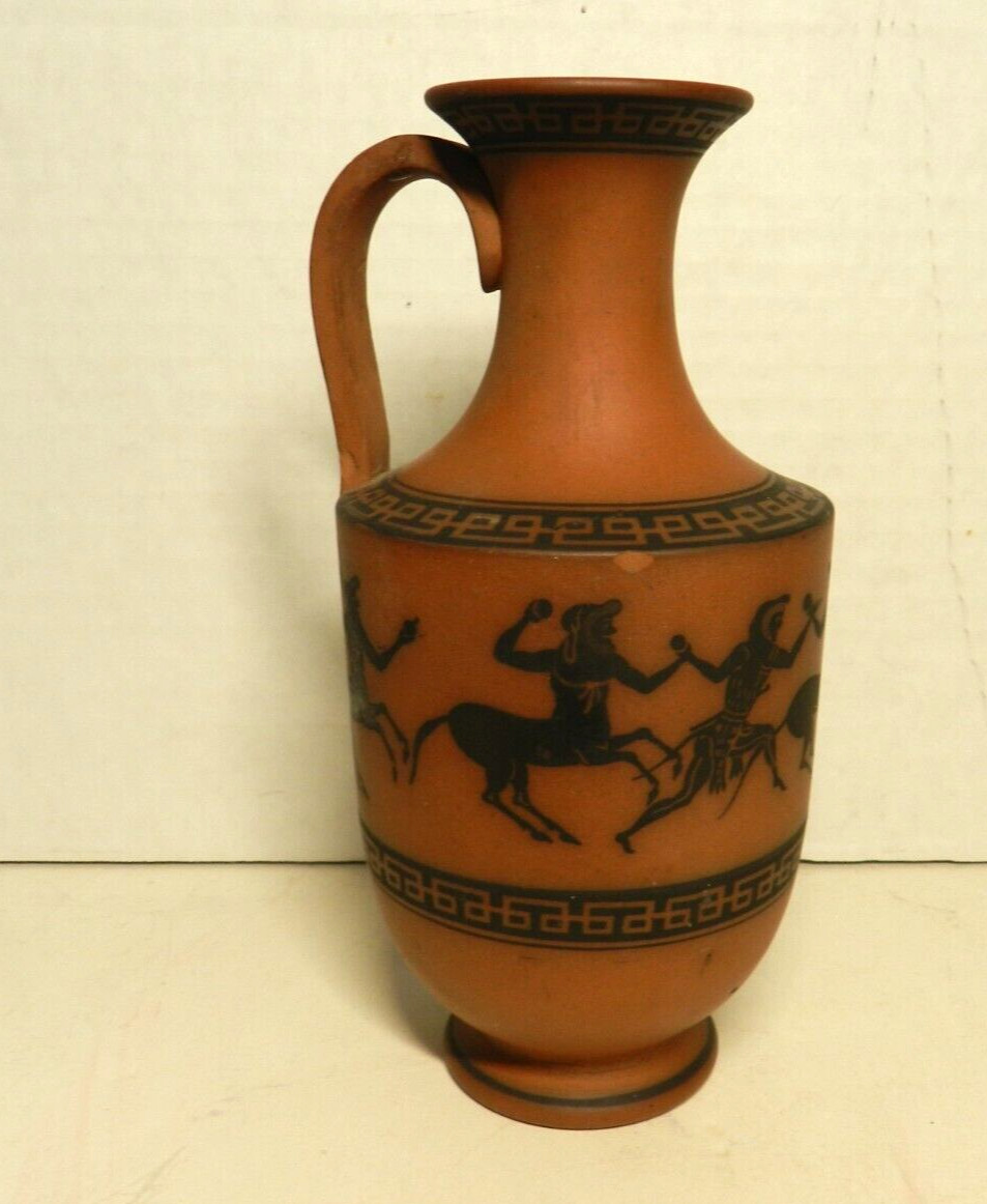 FBF20 – ROSSO ANTICO EWER NEOCLASSICAL RED BASALT 6.75″ 19thc centaurs black fig