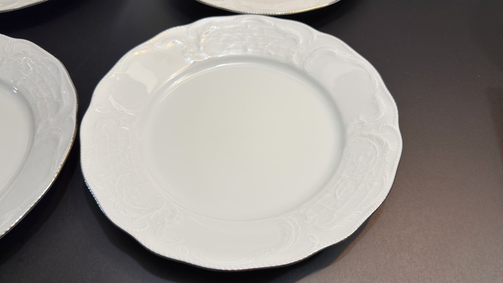 VTG Rosenthal Germany Sanssouci White Embossed 15Pc Dinner Set 5place Setting EC