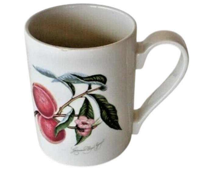 Portmerion POMONA Peach Grimswood Royal George MUG Straight Sided England Mint