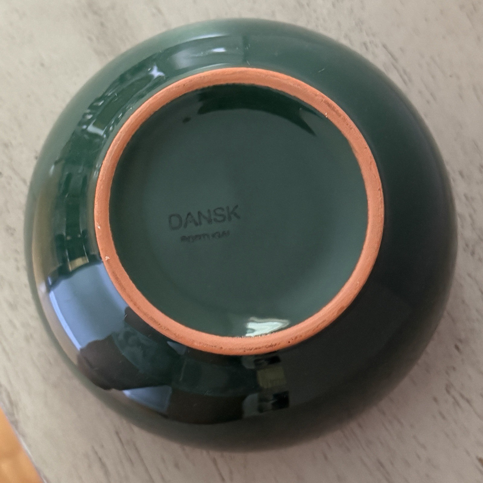 Dansk Forest Green Glazed Terracotta Cereal Soup Prep Bowl 5” Portugal MCM