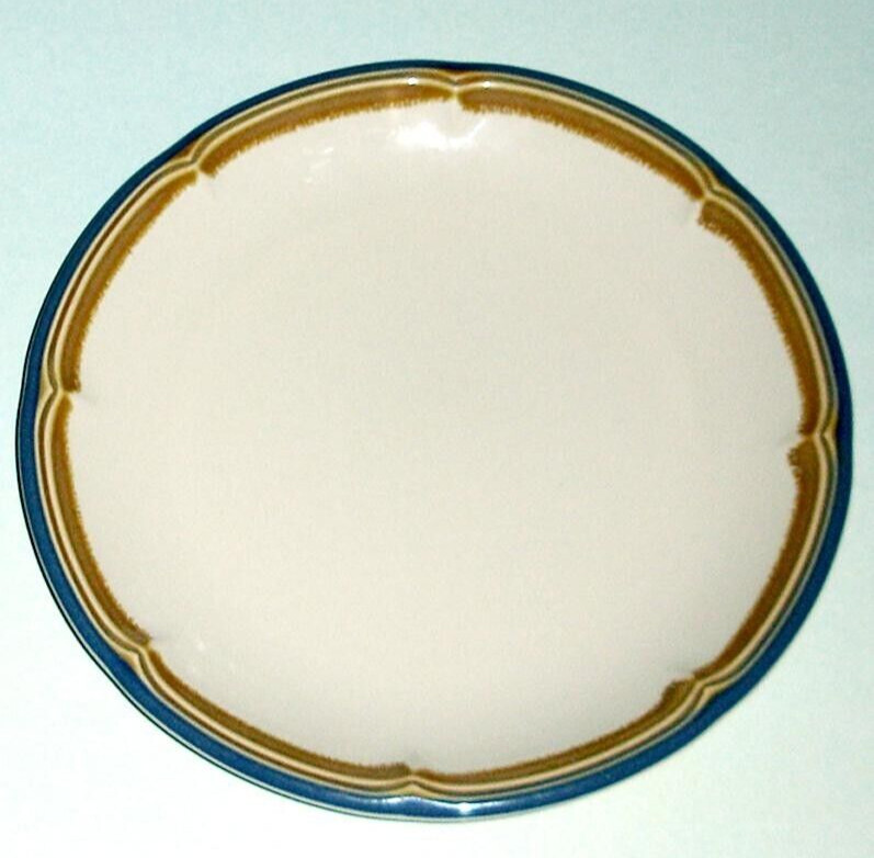 Mikasa Country Gourmet Blue Valley Dinner Plate 10″ Stoneware Made In Japan