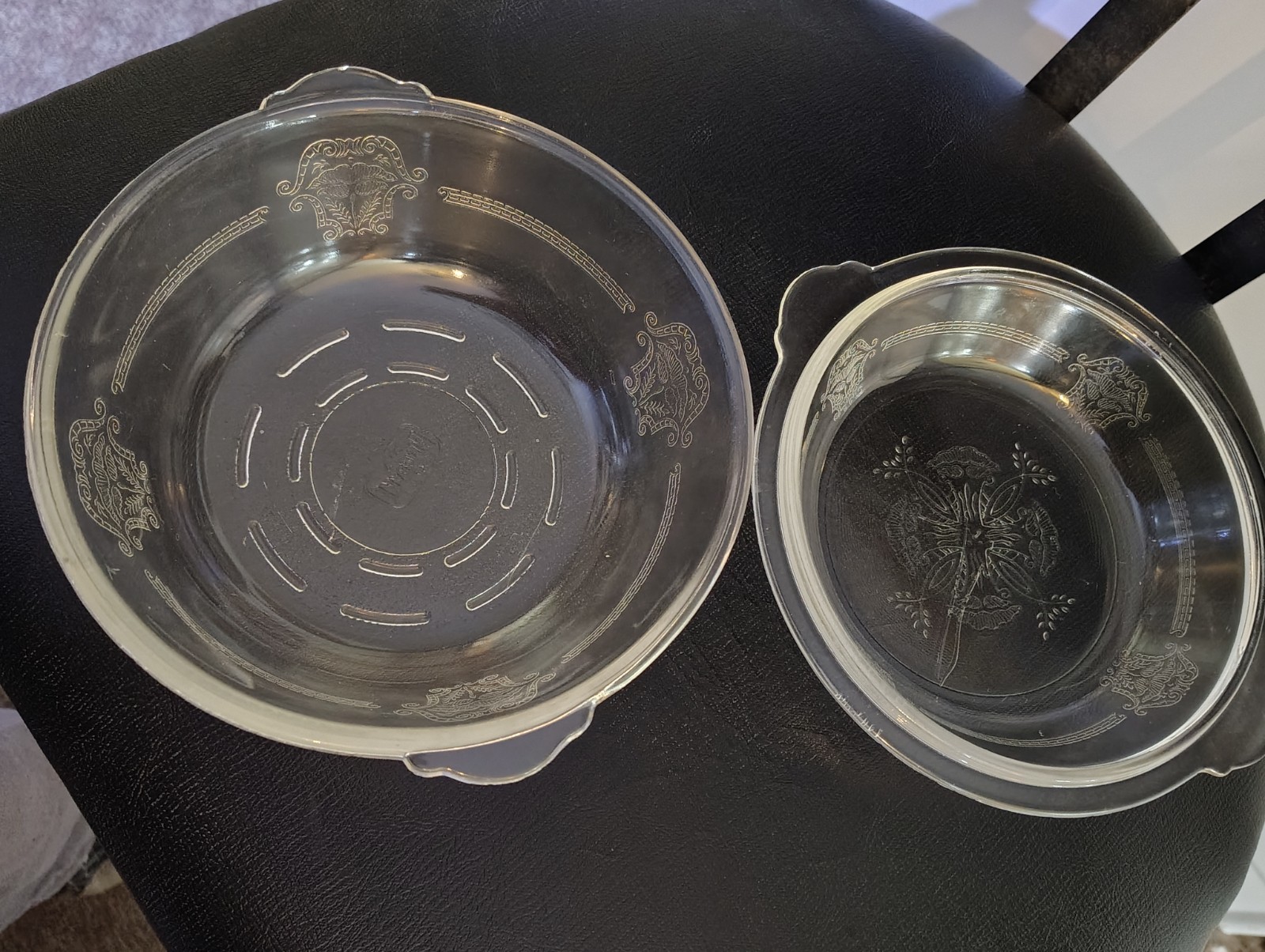 Antique 1911-1919 McKee Glass Glasbake Covered Medaliin Casserole Dish