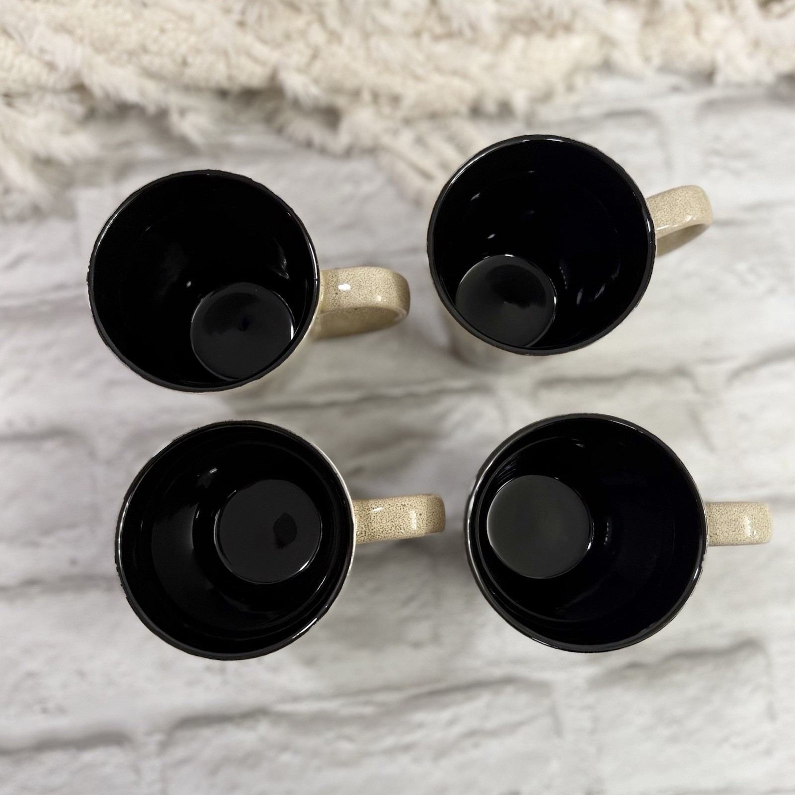 Pfaltzgraff Homespun Rooster Coffee Tea Mugs Set Of 4 Ceramic Farmhouse NEW